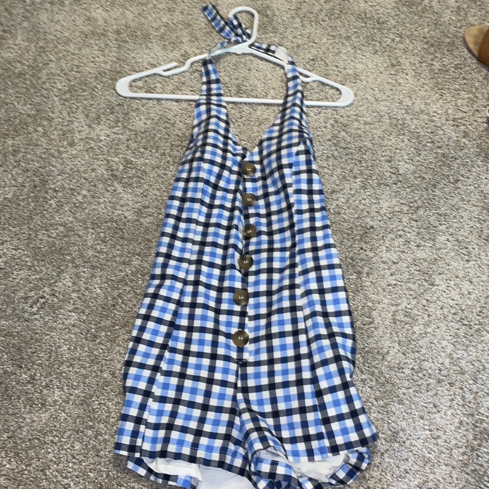 URBAN black and blue romper